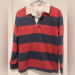 Crewcuts Burgandy and Navy Rugby Shirt